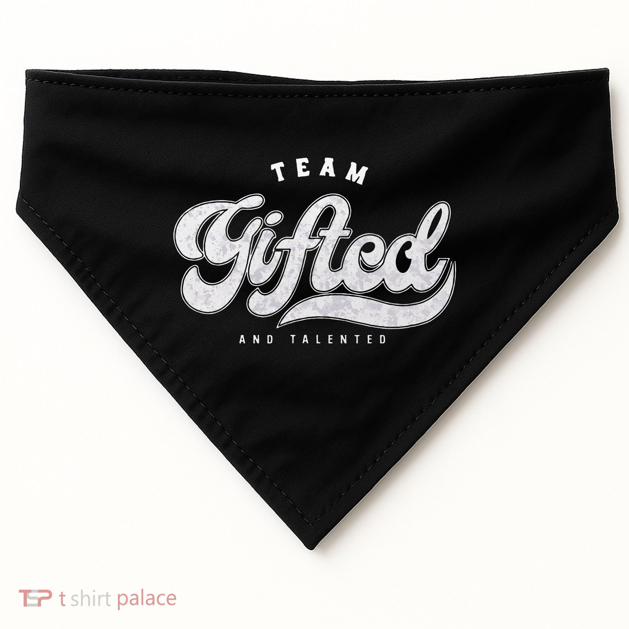 Team Gifted And Talented Exceptional Student Teacher Smart USA-Made Doggie Bandana