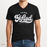 Team Gifted And Talented Exceptional Student Teacher Smart V-Neck T-Shirt thumb 2