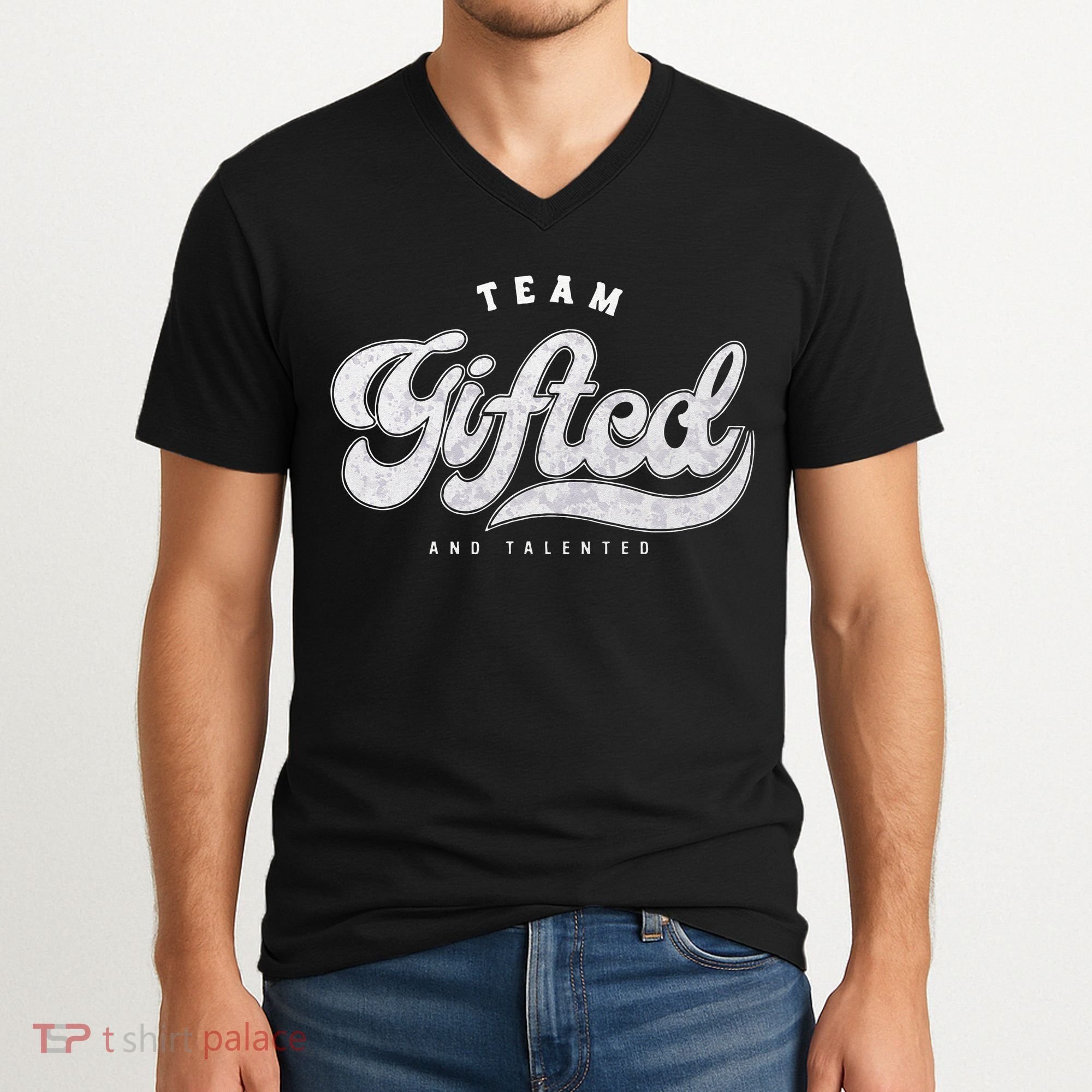 Team Gifted And Talented Exceptional Student Teacher Smart V-Neck T-Shirt