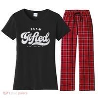 Team Gifted And Talented Exceptional Student Teacher Smart Women's Flannel Pajama Set thumb 0
