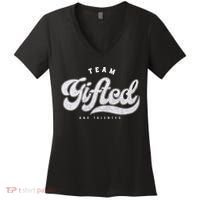 Team Gifted And Talented Exceptional Student Teacher Smart Women's V-Neck T-Shirt thumb 0