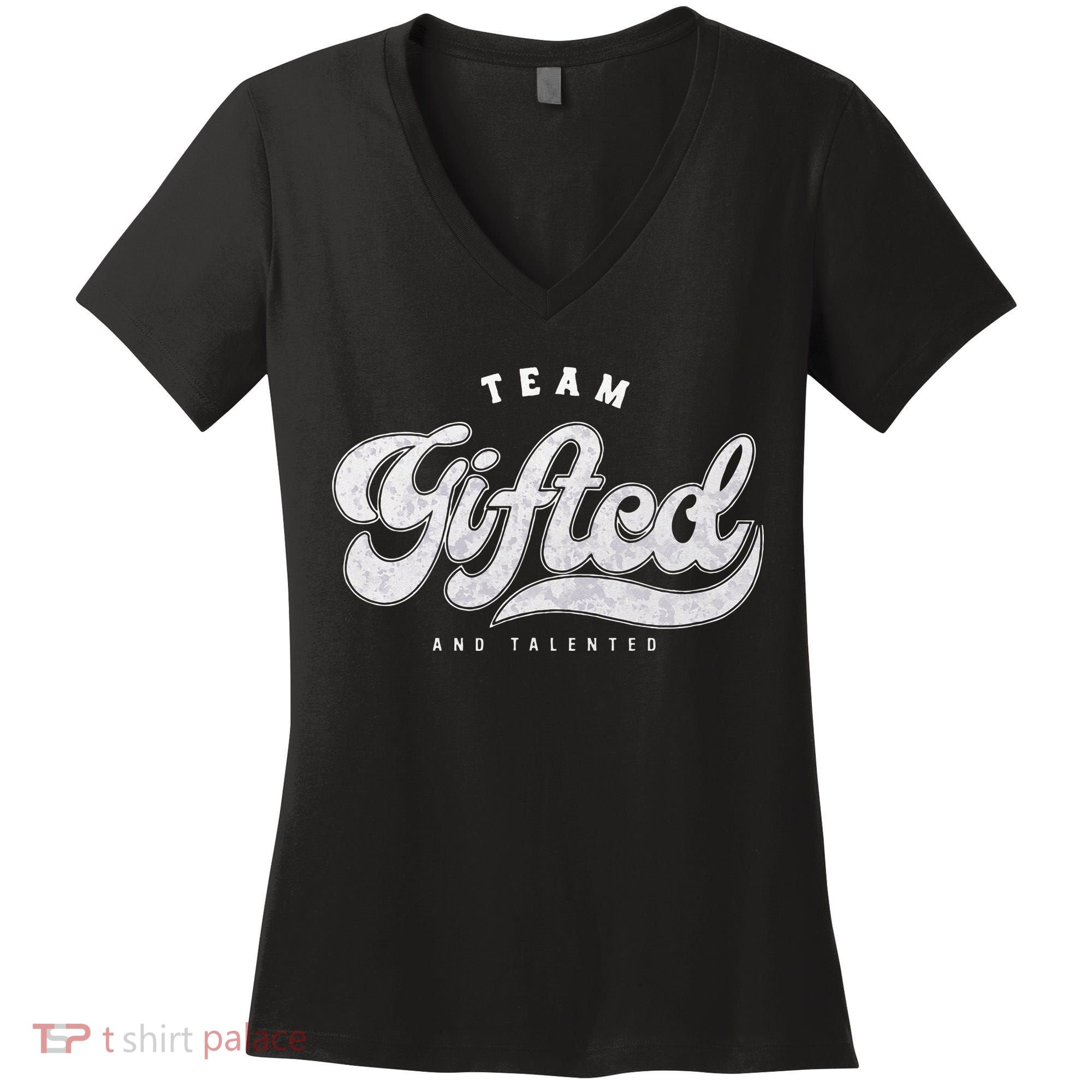 Team Gifted And Talented Exceptional Student Teacher Smart Women's V-Neck T-Shirt