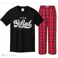 Team Gifted And Talented Exceptional Student Teacher Smart Kids Plaid Pajama Set thumb 0