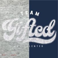 Team Gifted And Talented Exceptional Student Teacher Smart Kids Colorblock Raglan Jersey thumb 2