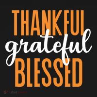 Thankful Grateful And Blessed Thanksgiving Holiday Ornament thumb 1