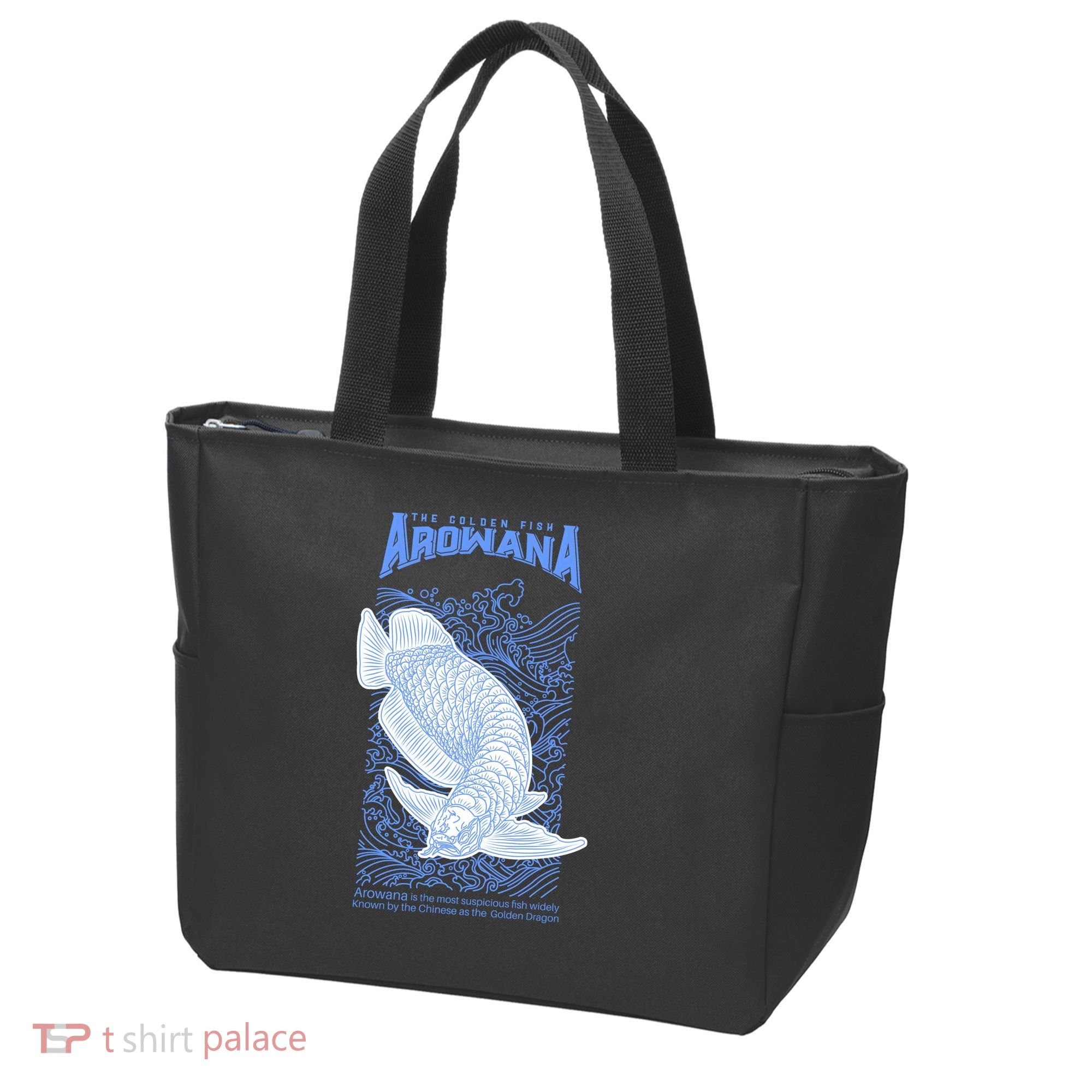 The Golden Arowana FIsh Tote Bag