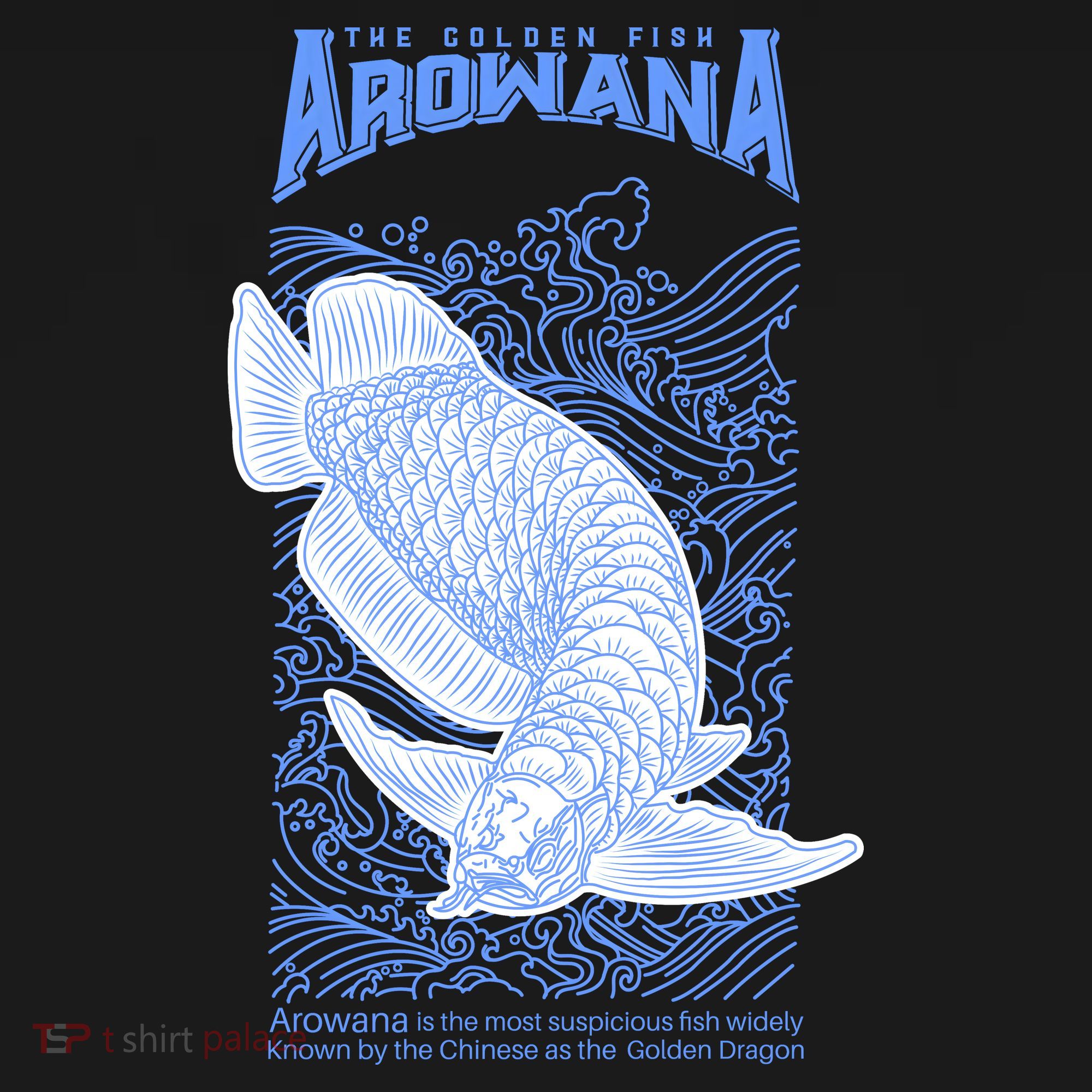 The Golden Arowana FIsh Tote Bag