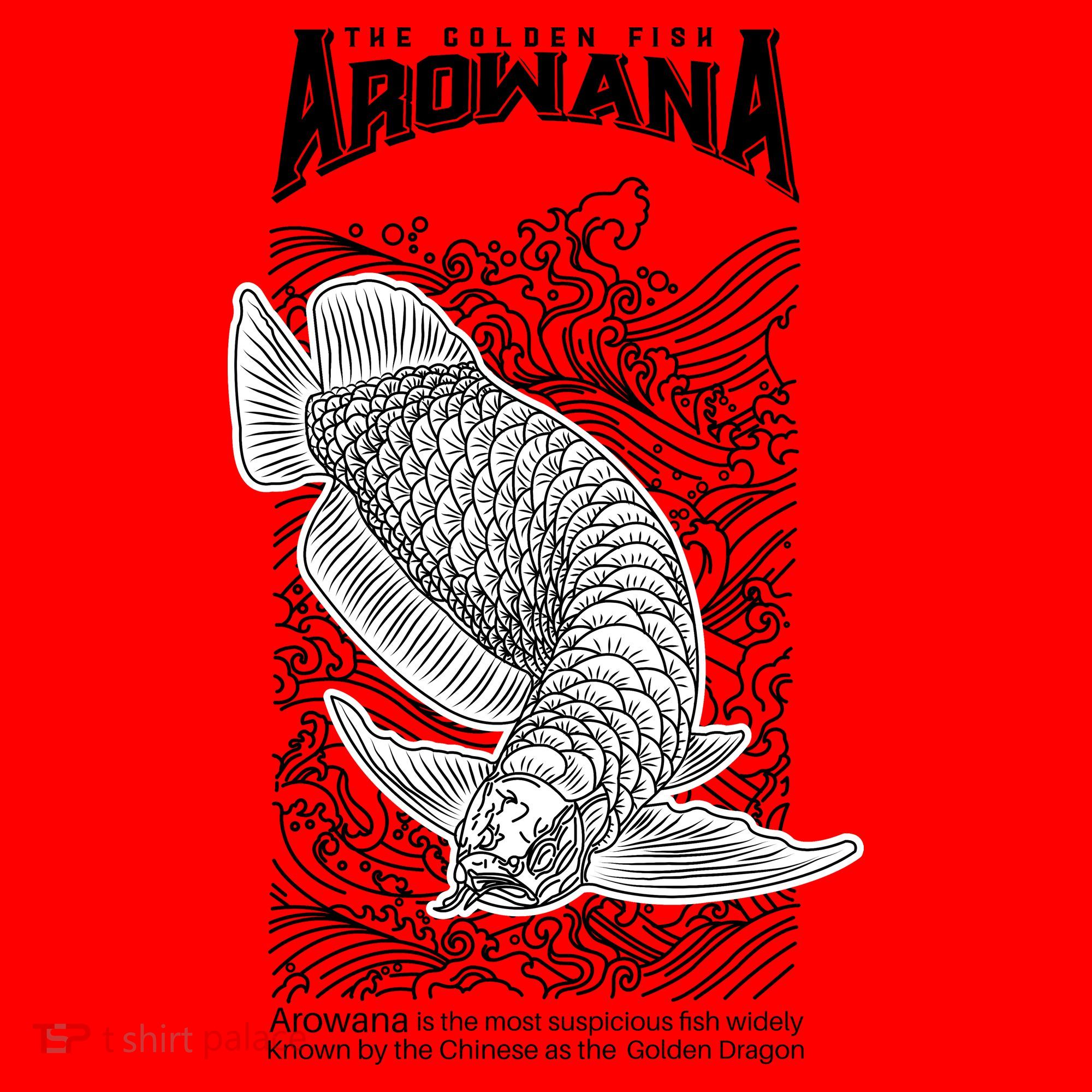 The Golden Arowana FIsh Santa Hat
