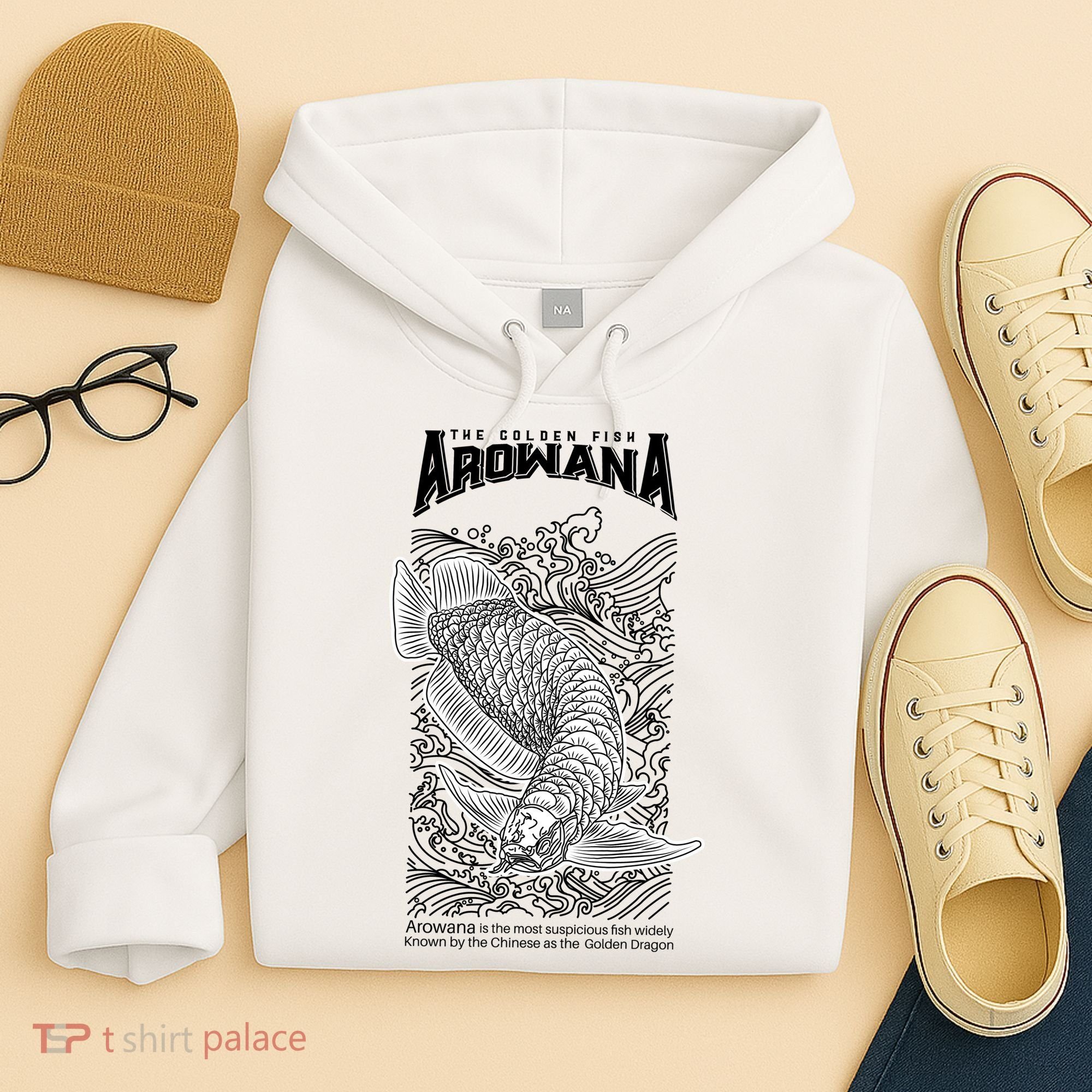 The Golden Arowana FIsh Hoodie