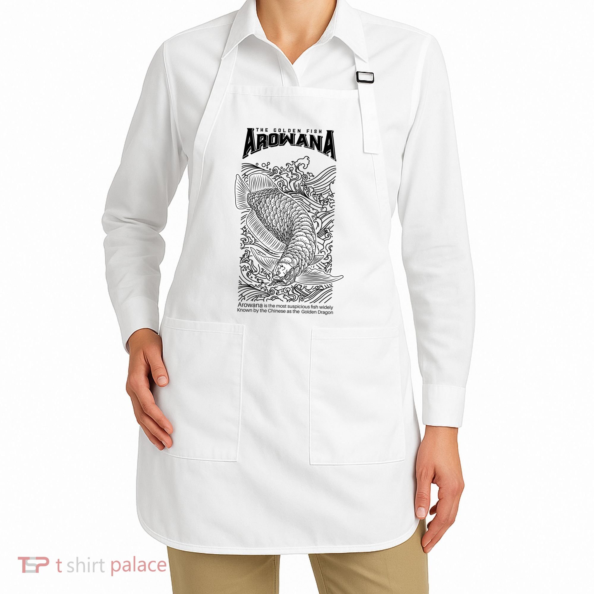 The Golden Arowana FIsh Apron