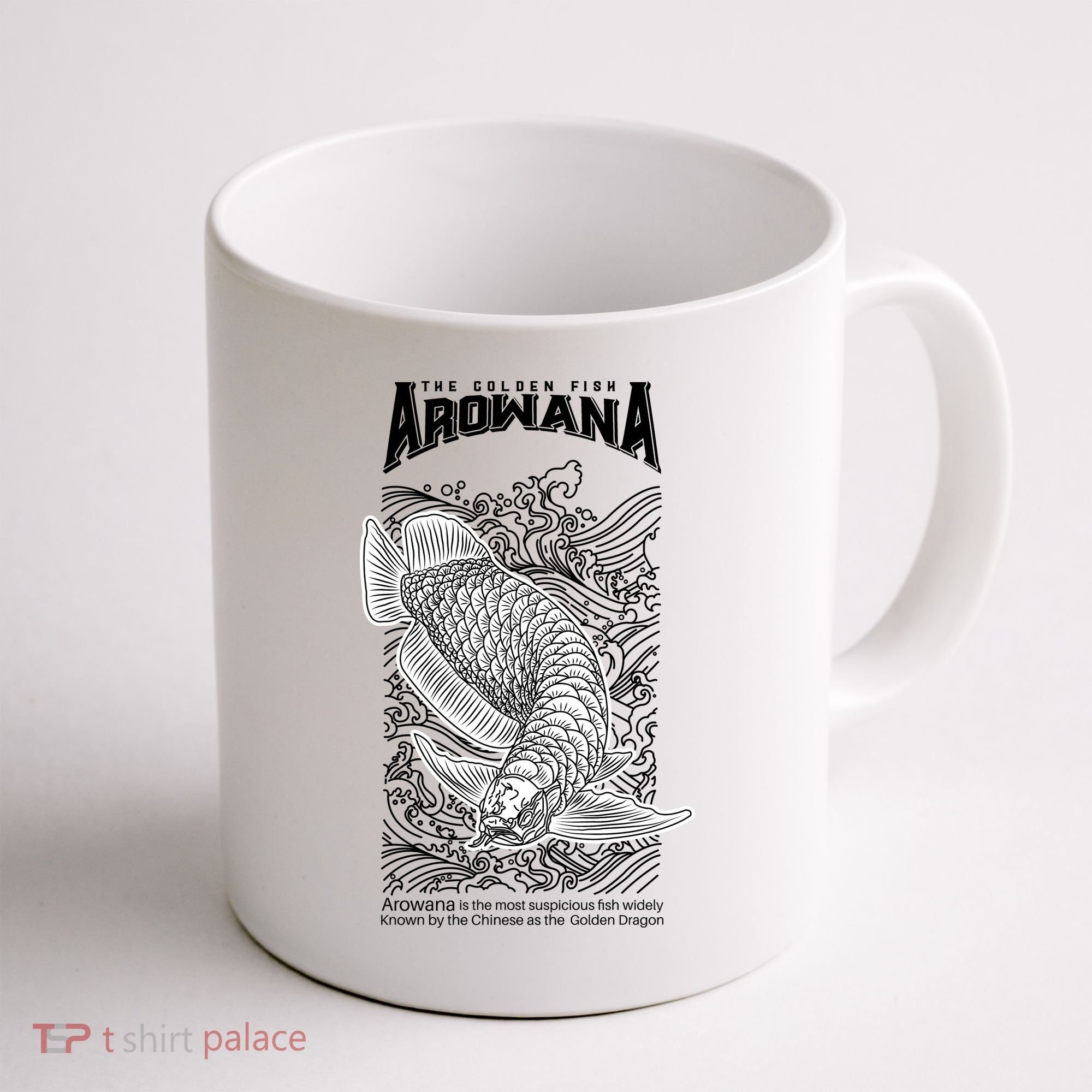 The Golden Arowana FIsh Coffee Mug