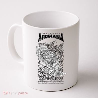 The Golden Arowana FIsh Coffee Mug
