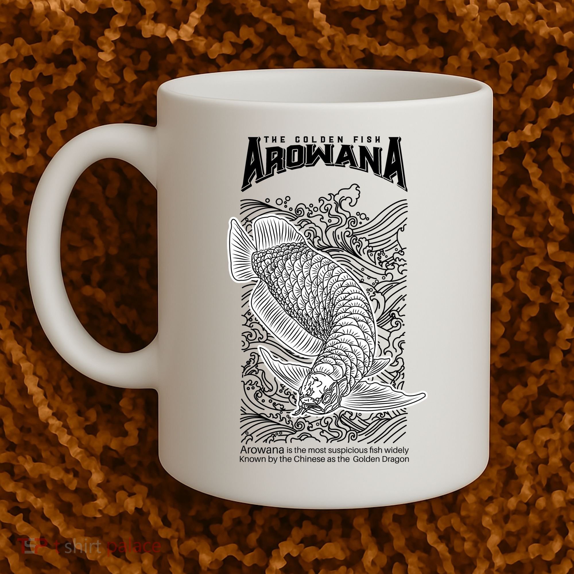 The Golden Arowana FIsh Coffee Mug