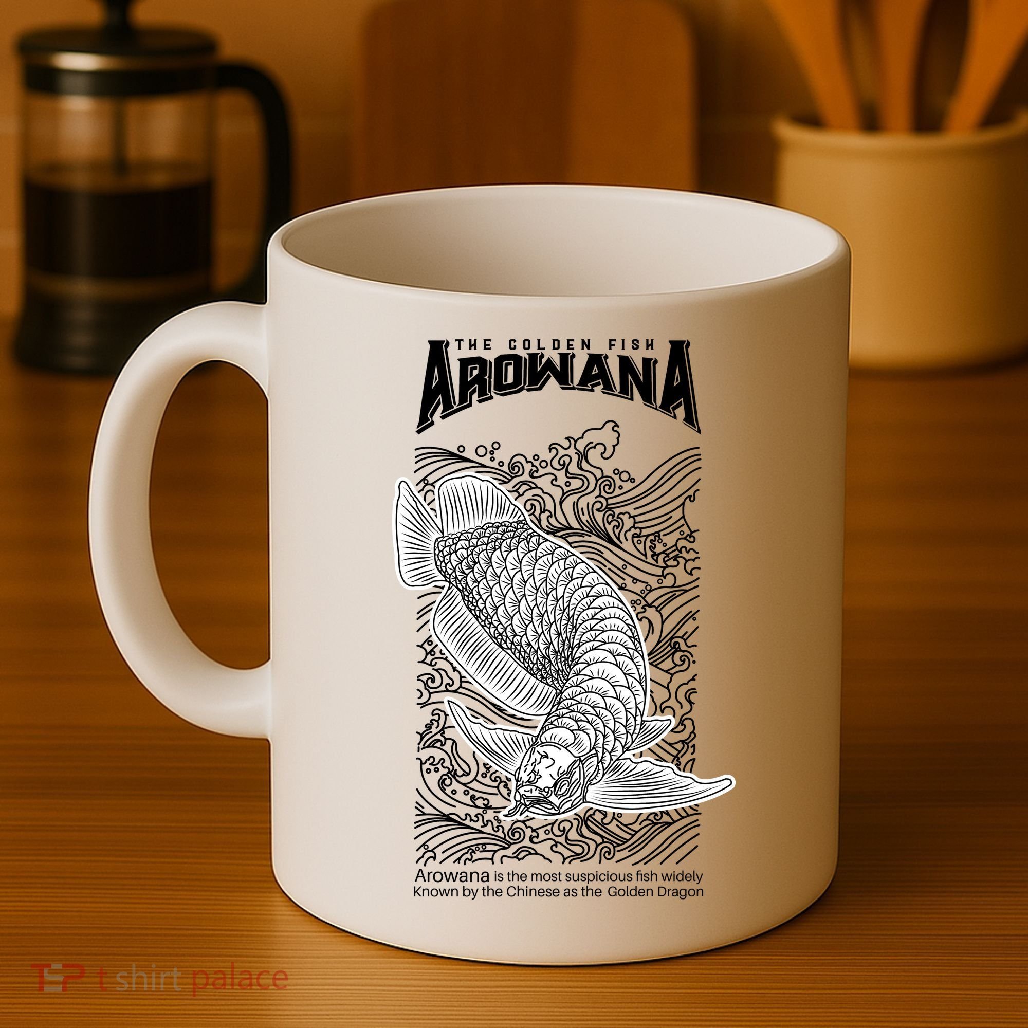 The Golden Arowana FIsh Coffee Mug