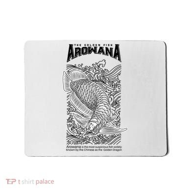 The Golden Arowana FIsh Mousepad