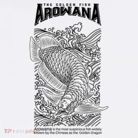 The Golden Arowana FIsh Mousepad thumb 1