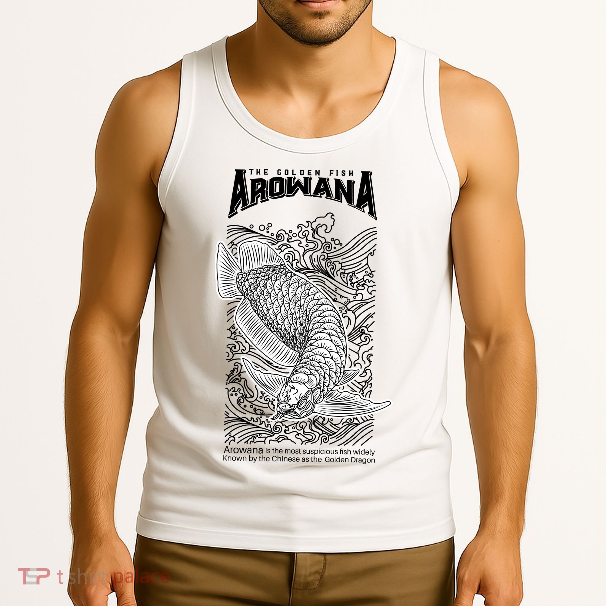 The Golden Arowana FIsh Tank Top