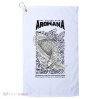 The Golden Arowana FIsh Golf Towel thumb 0