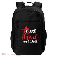 Trust God And Chill Religious Lover God Backpack thumb 0