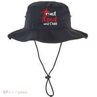Trust God And Chill Religious Lover God Bucket Hat thumb 0