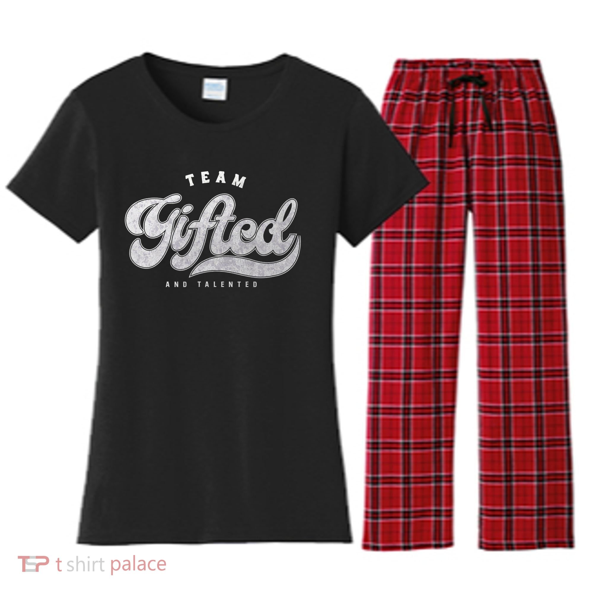 Team Gifted And Talented Exceptional Student Teacher Smart Women's Flannel Pajama Set