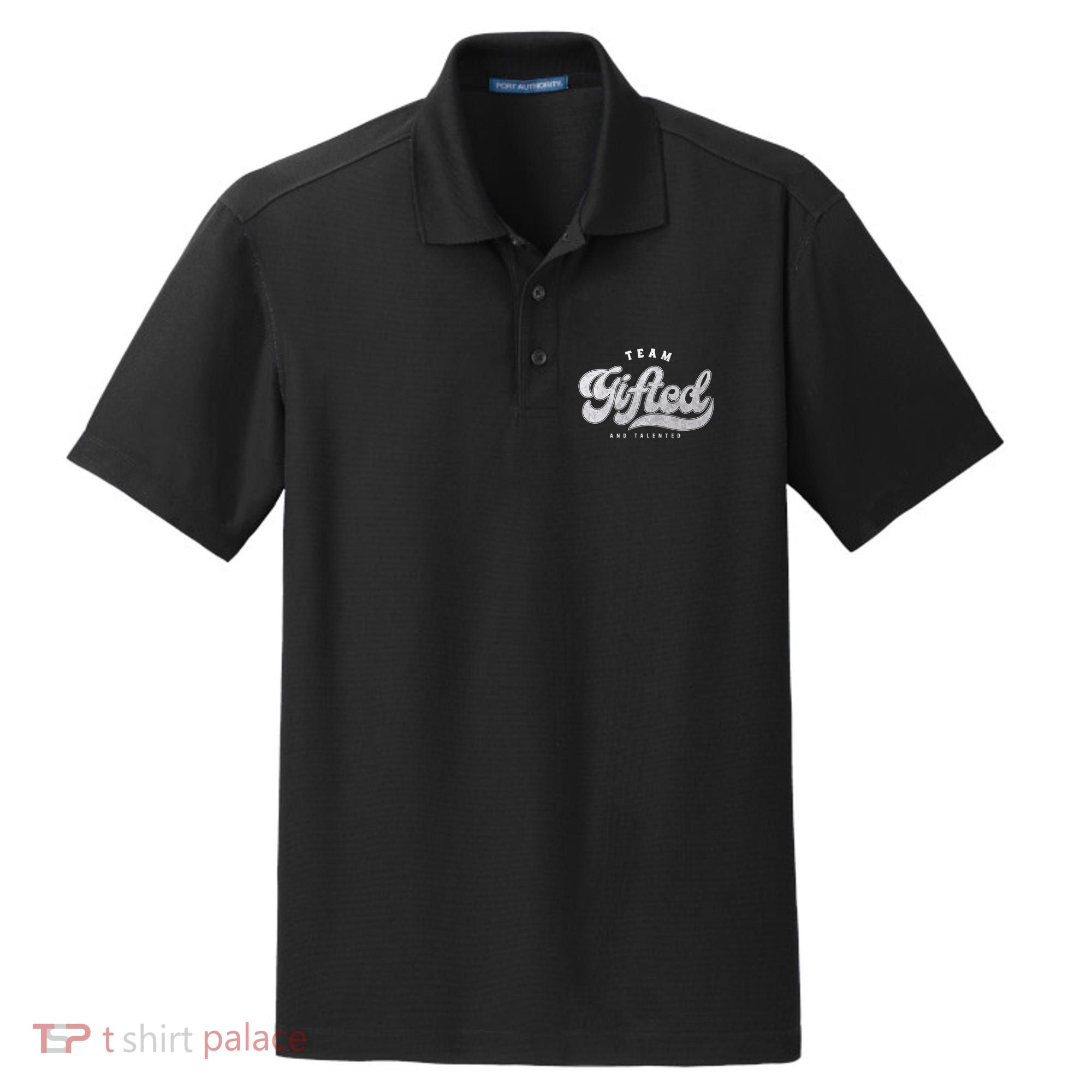Team Gifted And Talented Exceptional Student Teacher Smart Dry Zone Grid Polo