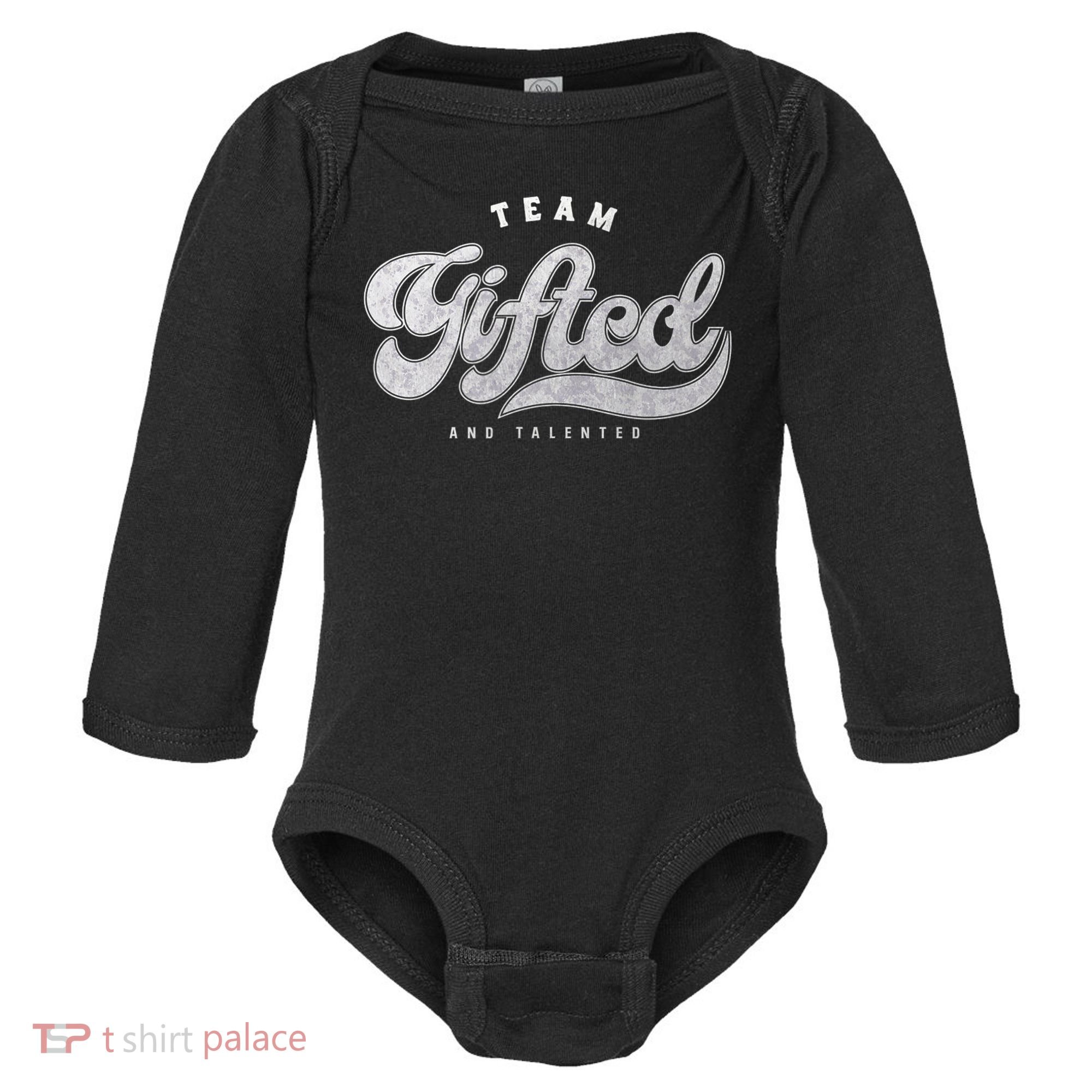 Team Gifted And Talented Exceptional Student Teacher Smart Baby Long Sleeve Bodysuit