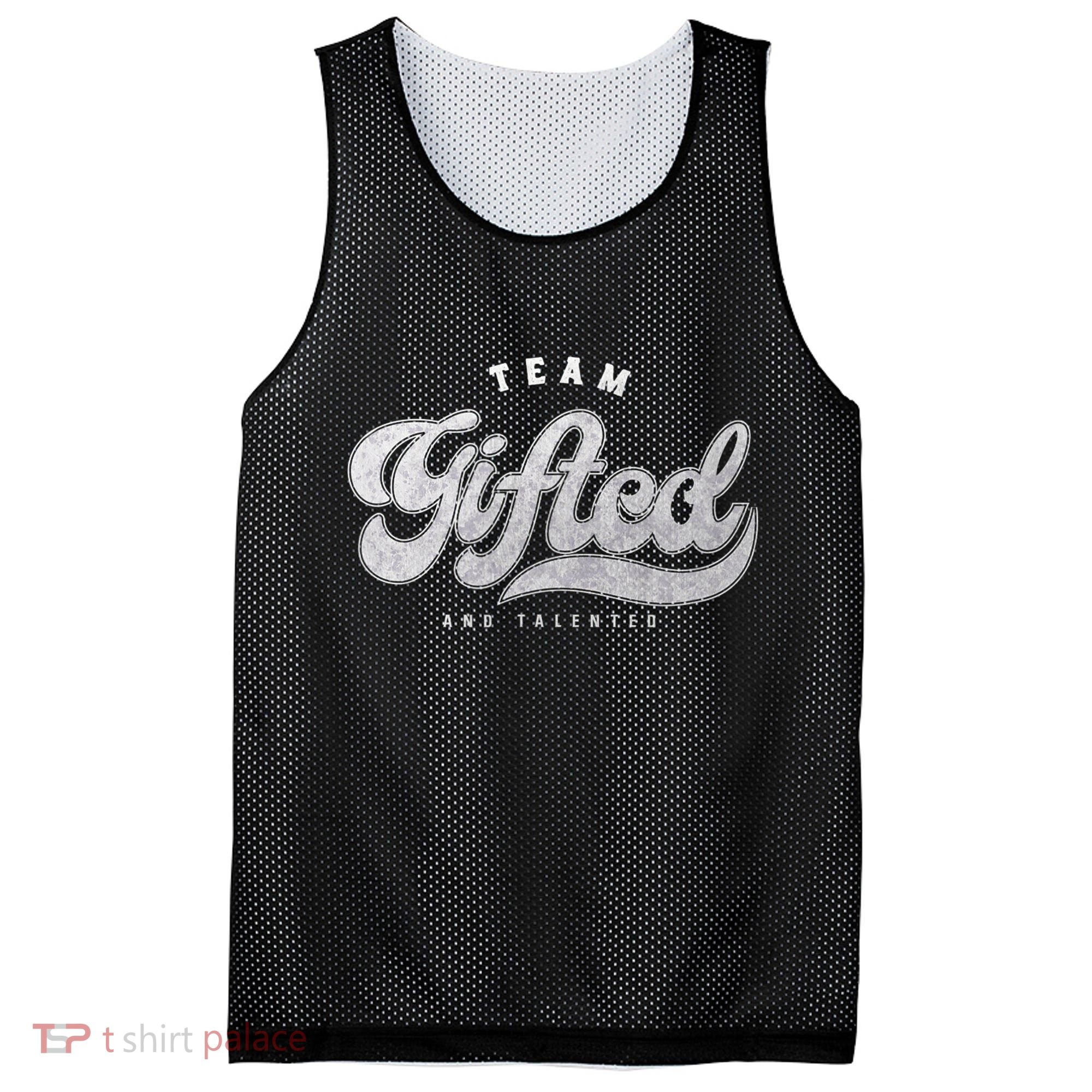 Team Gifted And Talented Exceptional Student Teacher Smart Mesh Reversible Basketball Jersey Tank