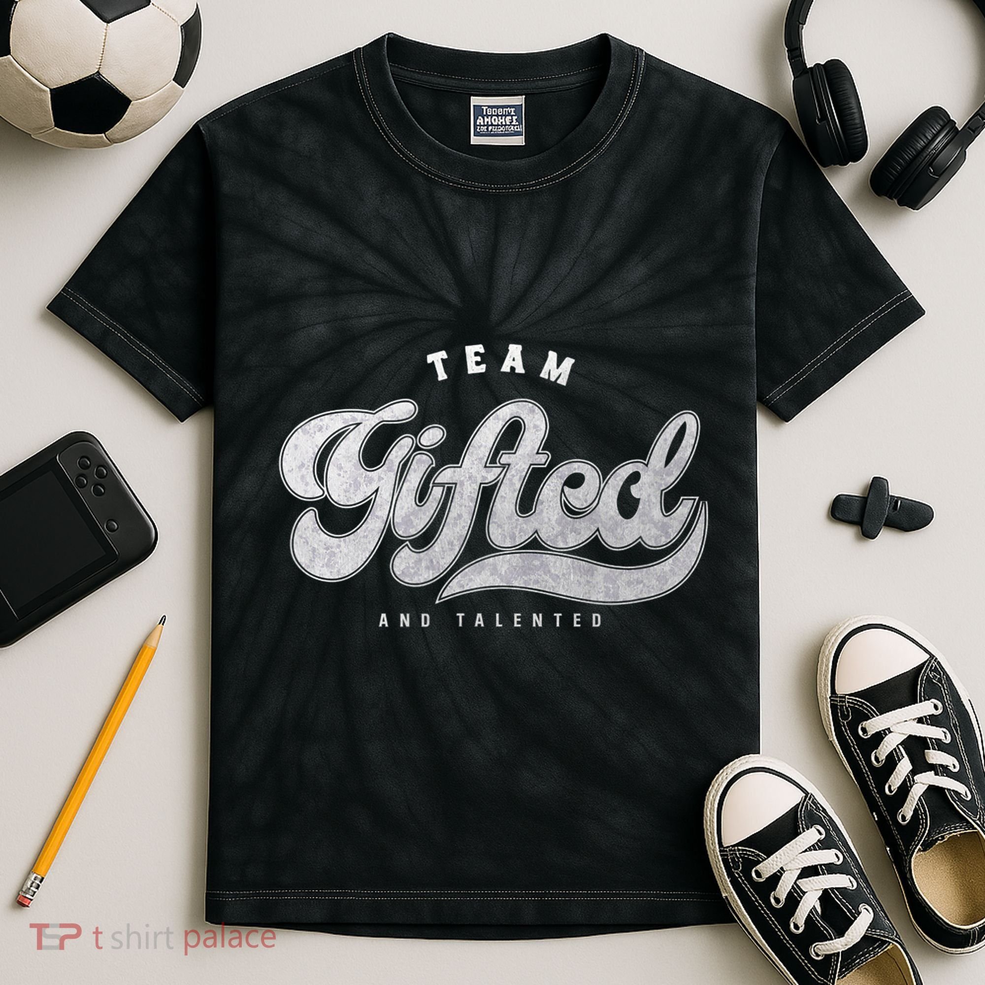 Team Gifted And Talented Exceptional Student Teacher Smart Kids Tie-Dye T-Shirt