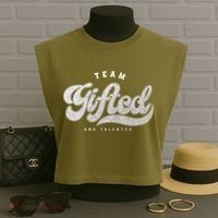 Team Gifted And Talented Exceptional Student Teacher Smart Garment-Dyed Women's Muscle Tee thumb 3