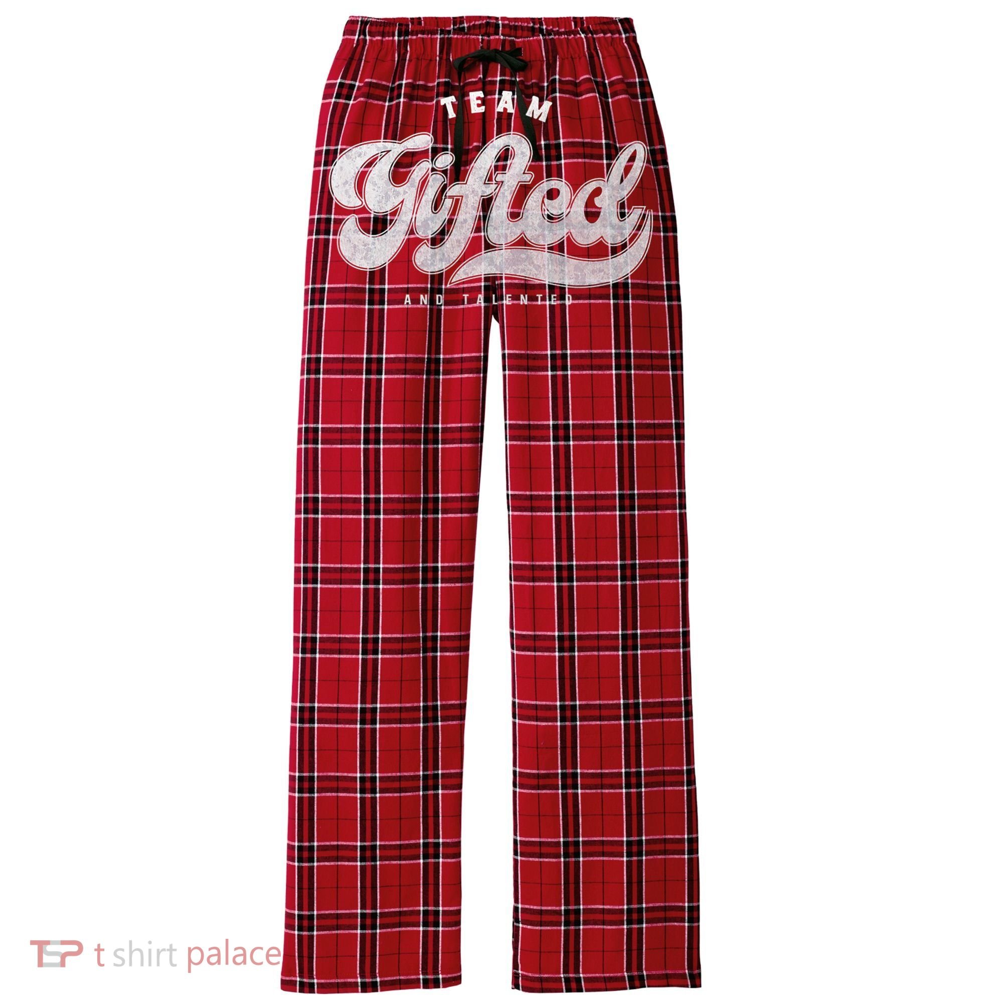 Team Gifted And Talented Exceptional Student Teacher Smart Women's Flannel Plaid Pajama Pants