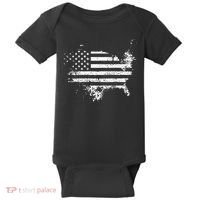The Great American Flag Is In Our Hearts Baby Bodysuit thumb 0