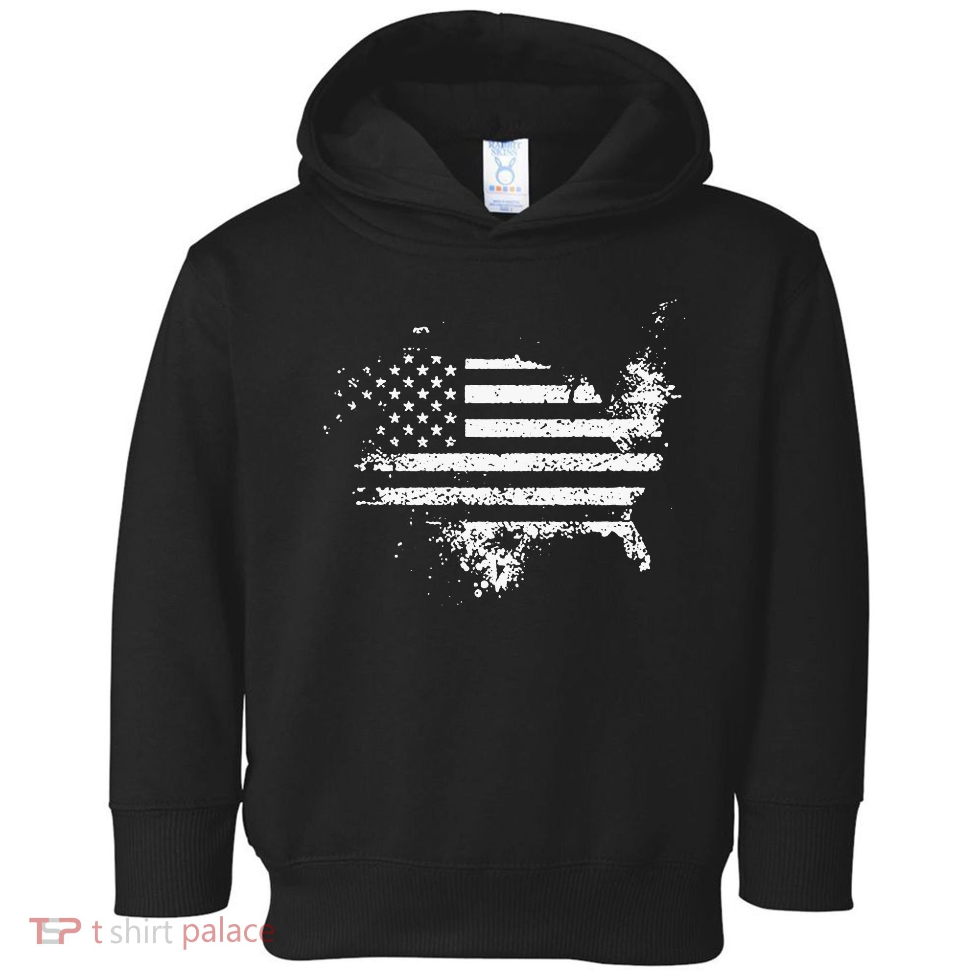 The Great American Flag Is In Our Hearts Toddler Hoodie
