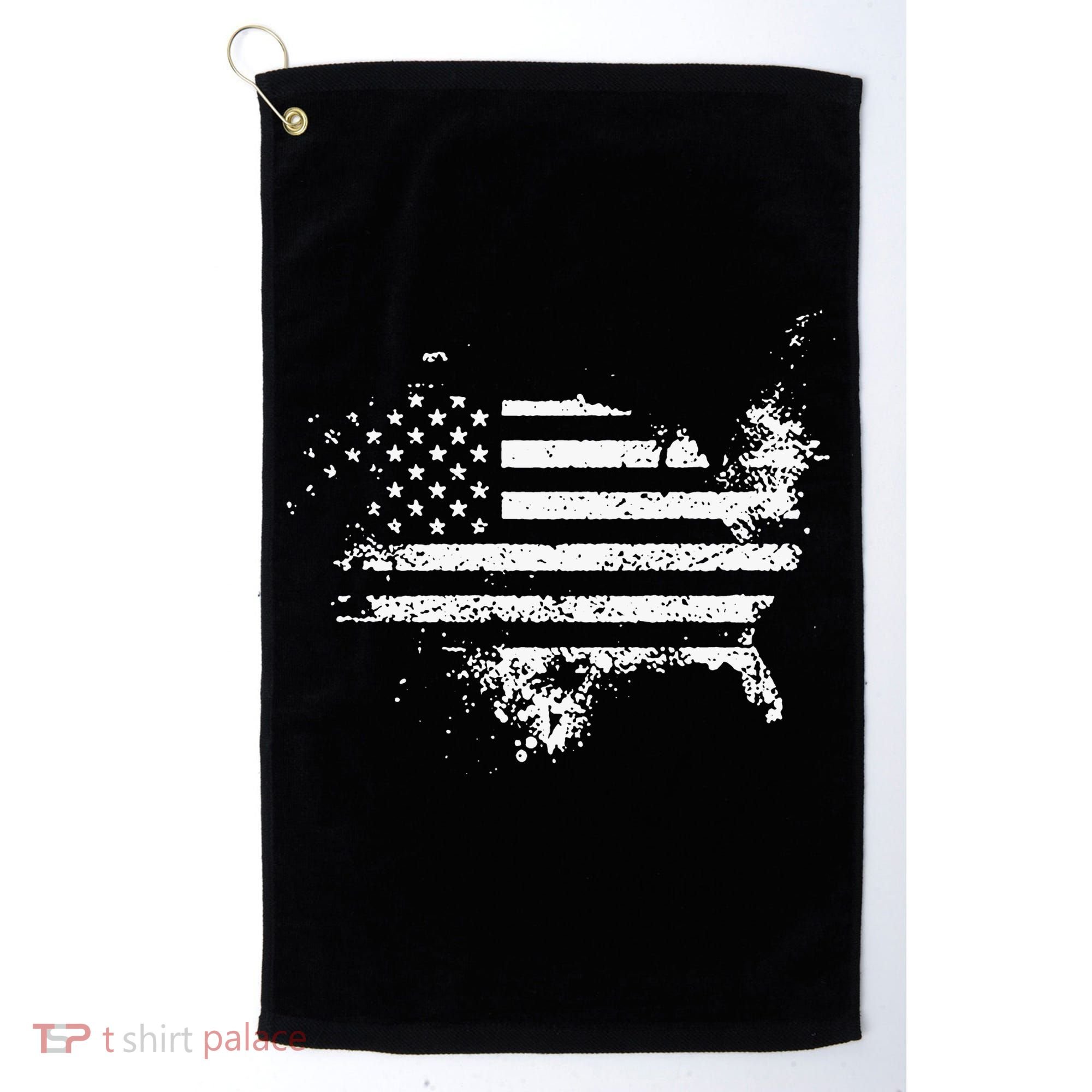 The Great American Flag Is In Our Hearts Golf Towel