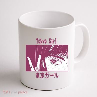 Tokyo Girl Anime Coffee Mug back