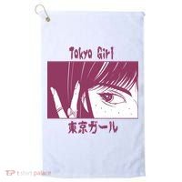 Tokyo Girl Anime Golf Towel thumb 0