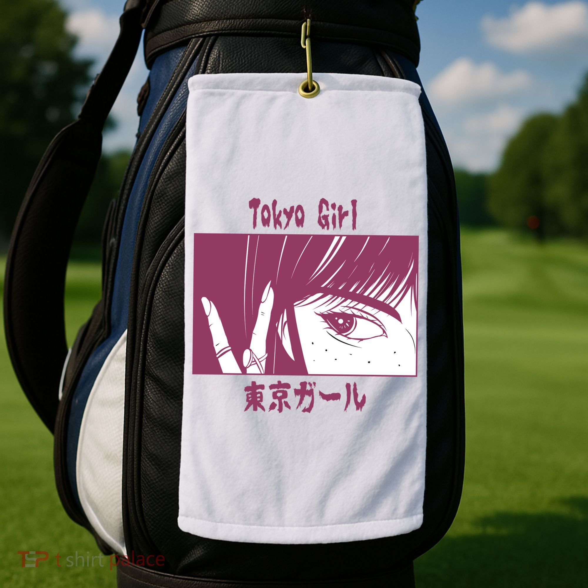 Tokyo Girl Anime Golf Towel