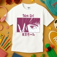 Tokyo Girl Anime Kids T-Shirt thumb 3
