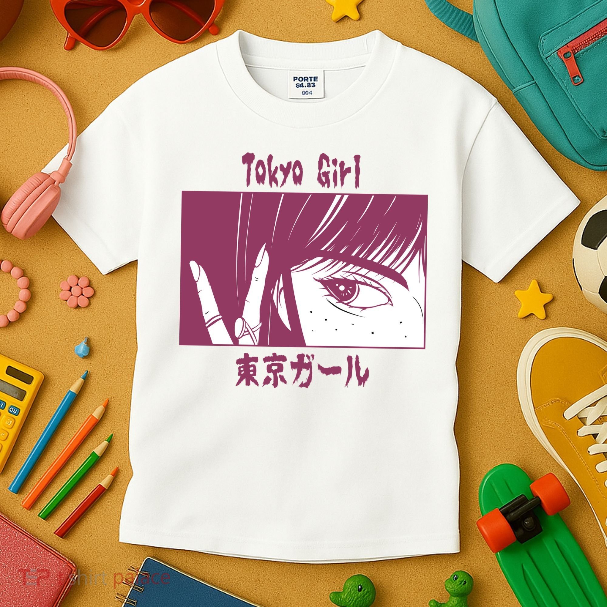 Tokyo Girl Anime Kids T-Shirt