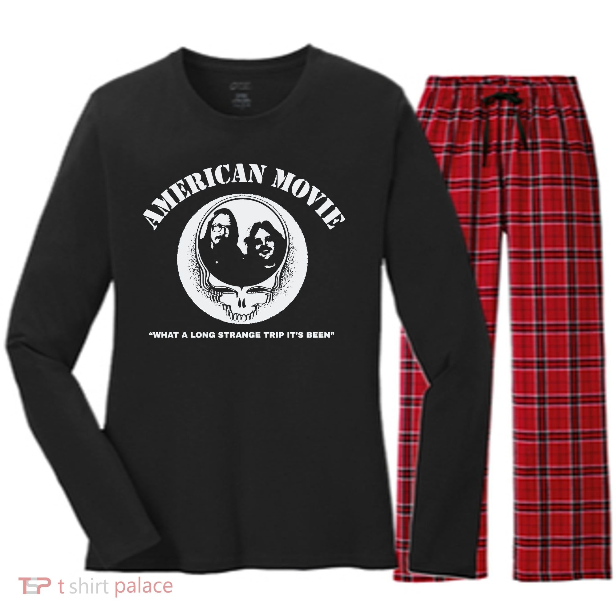 The Great American Movie Women's Long Sleeve Flannel Pajama Set 