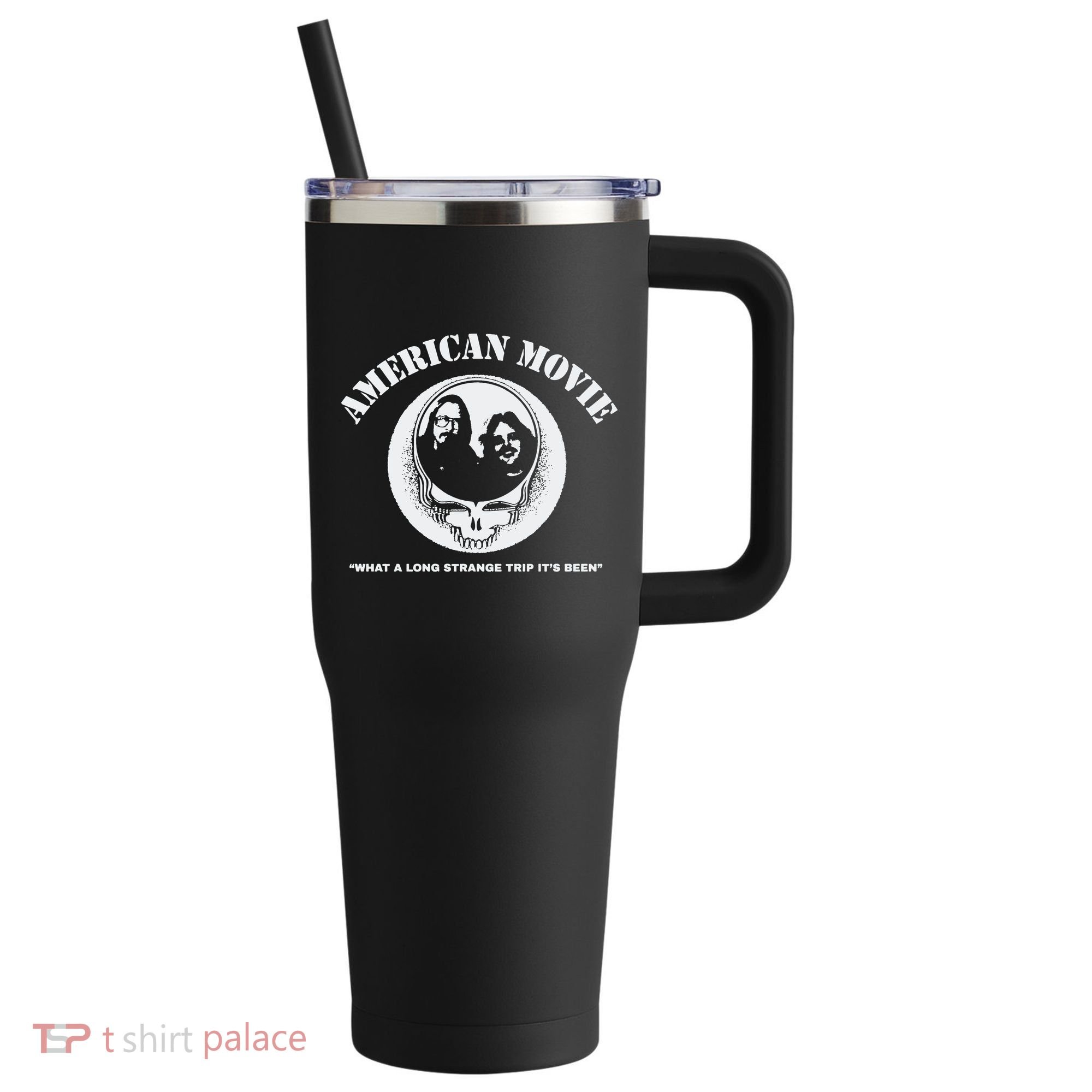 The Great American Movie 40oz Vacuum Insulated Stainless Steel Travel Tumbler