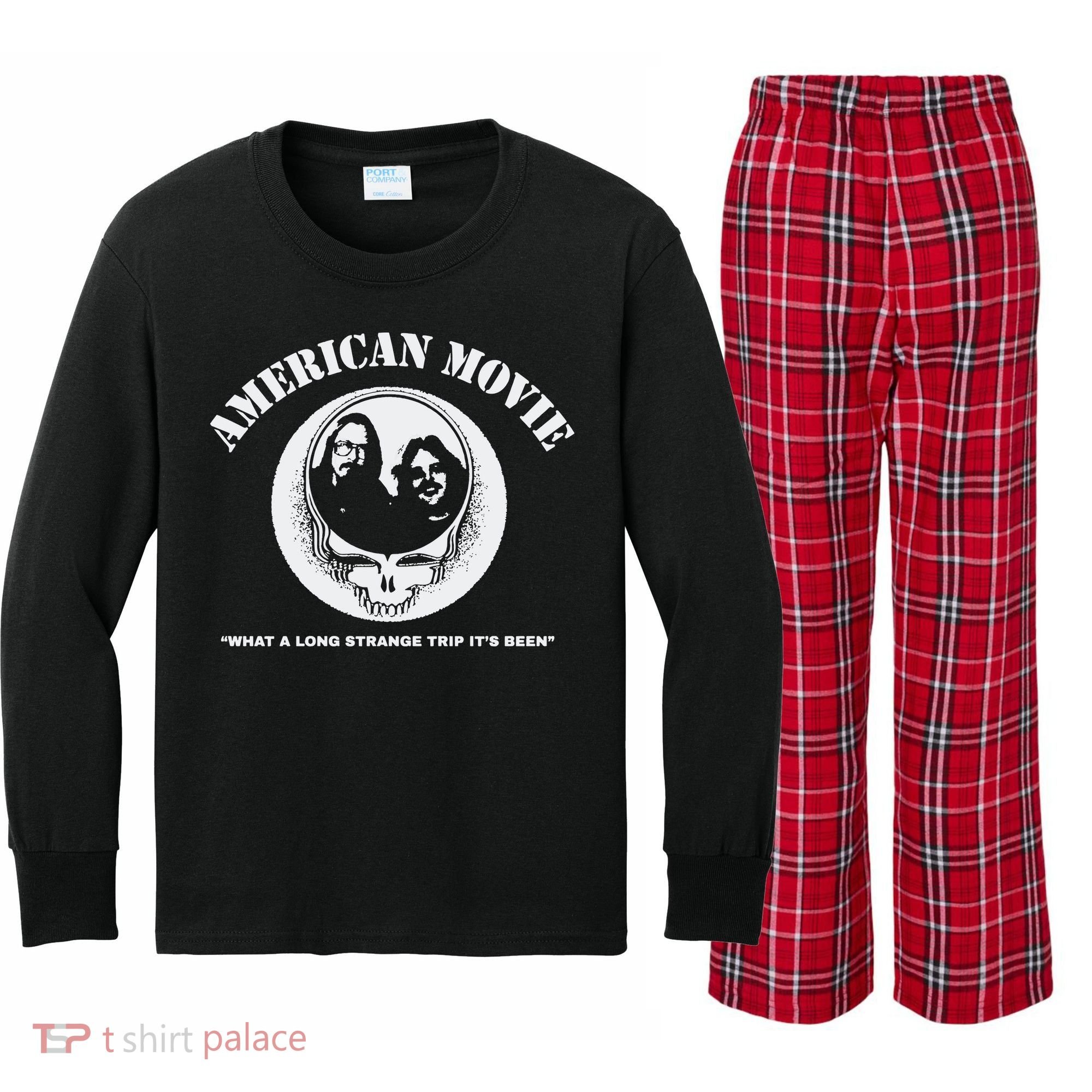 The Great American Movie Kids Long Sleeve Plaid Pajama Set