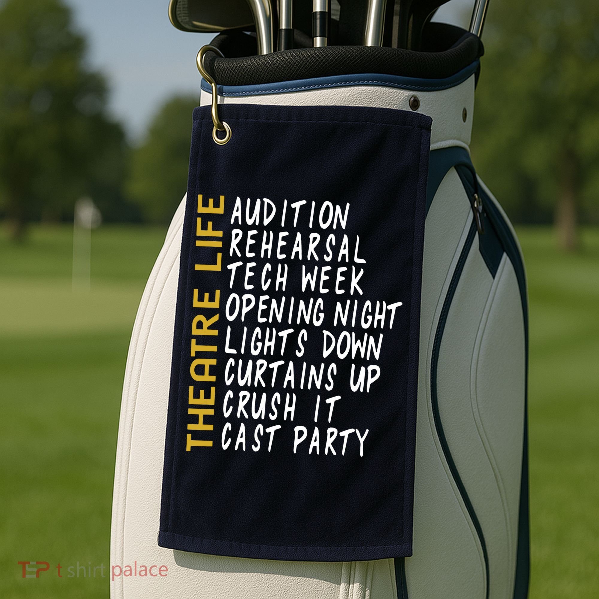 Theatre Gift Acting Thespian Play Director Golf Towel