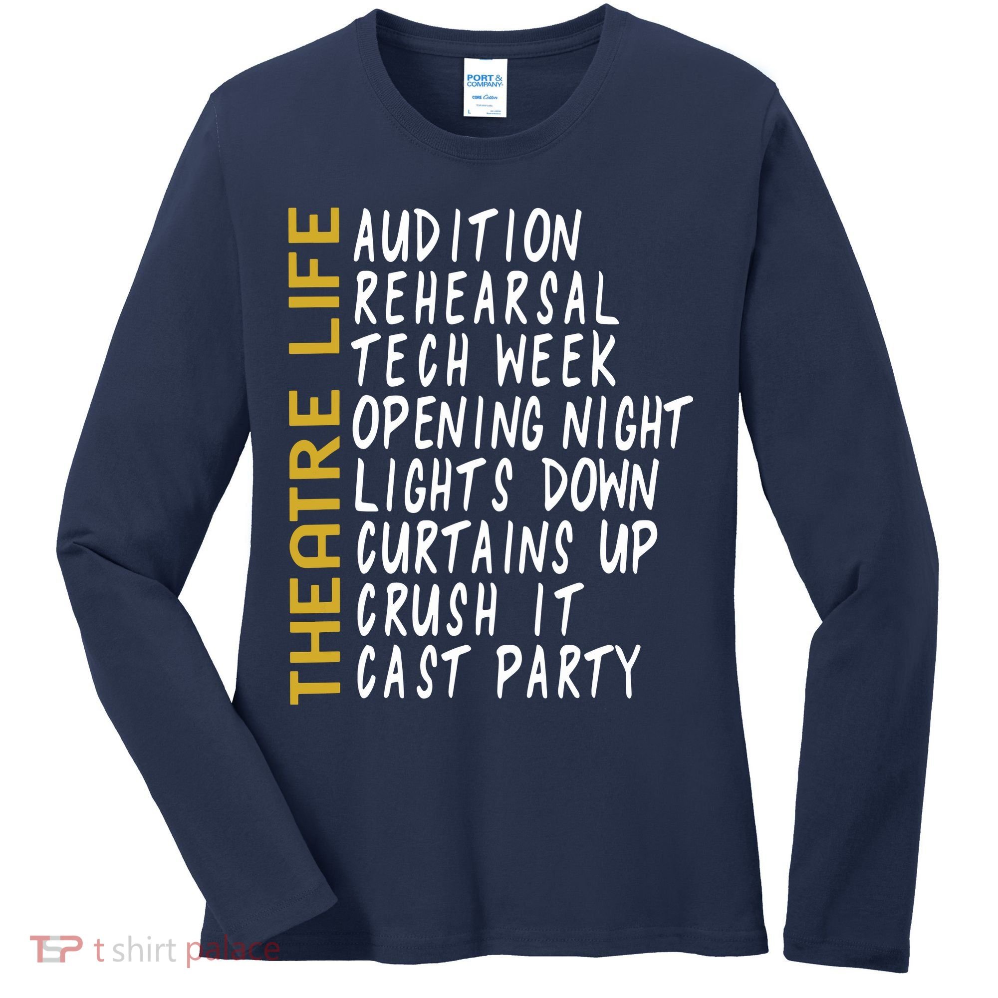 Theatre Gift Acting Thespian Play Director Women's Long Sleeve Shirt
