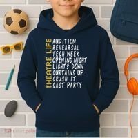 Theatre Gift Acting Thespian Play Director Kids Hoodie thumb 2