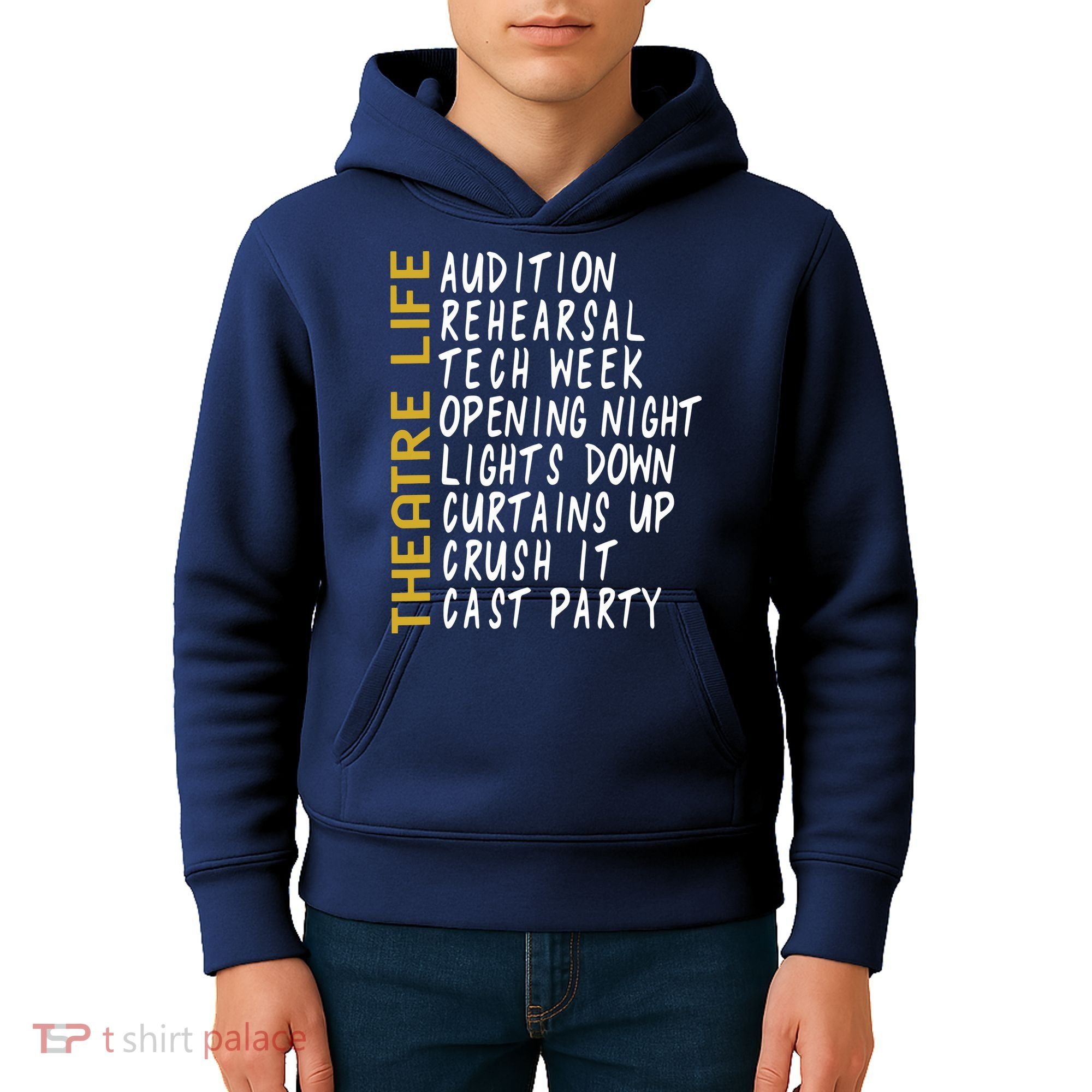 Theatre Gift Acting Thespian Play Director Kids Hoodie