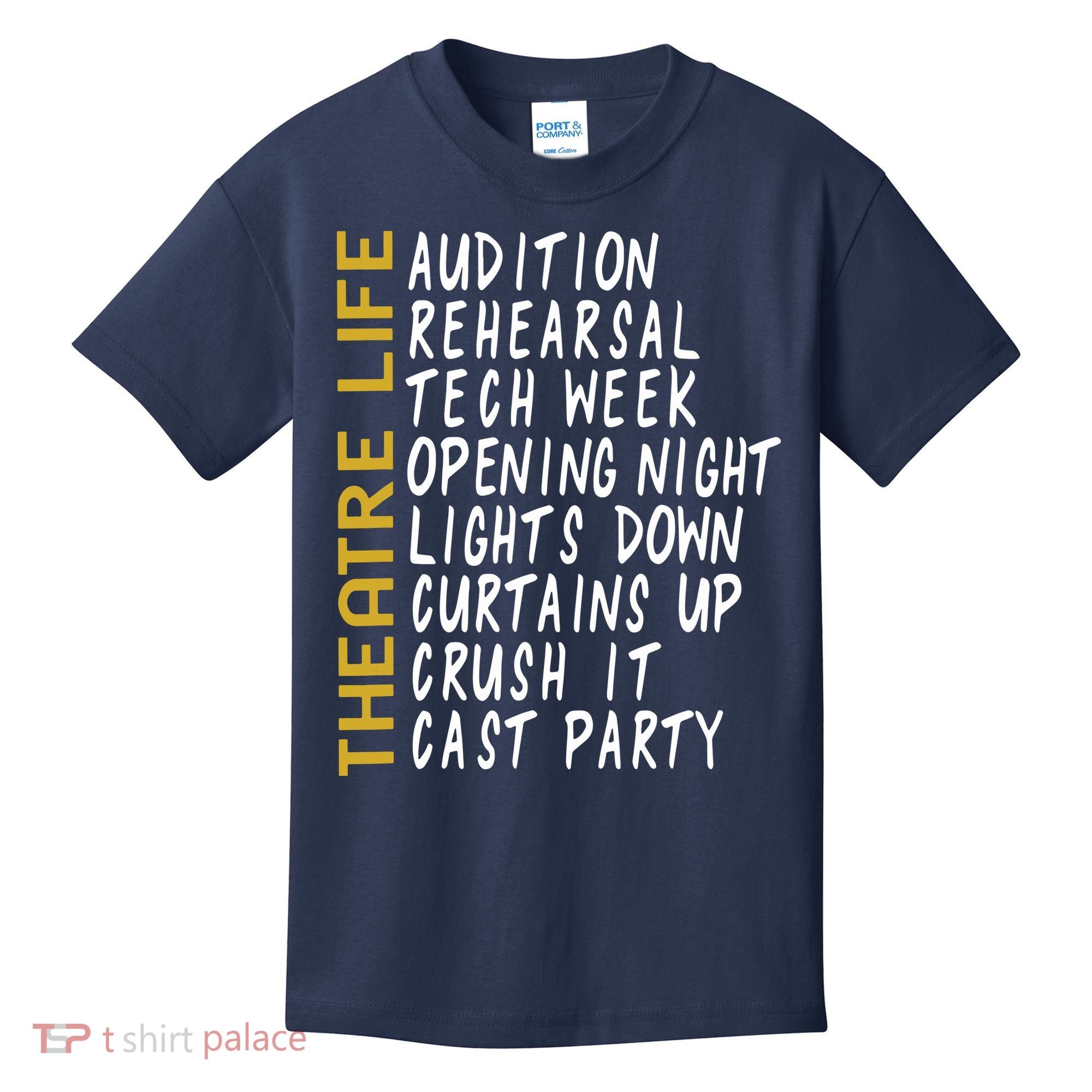 Theatre Gift Acting Thespian Play Director Kids T-Shirt