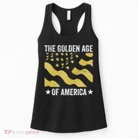 The Golden Age Of America Usa Flag Women's Tank Top thumb 0