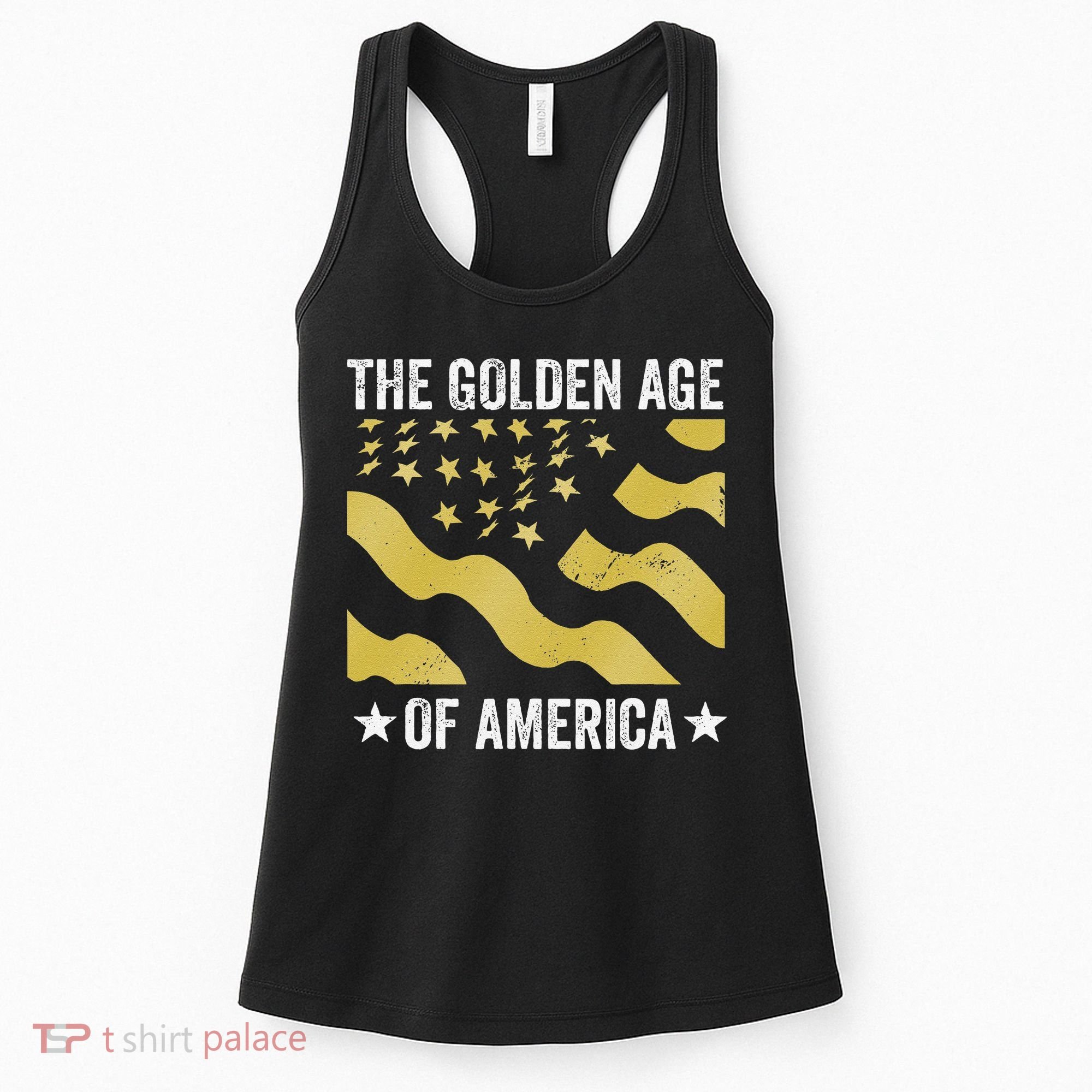The Golden Age Of America Usa Flag Women's Tank Top