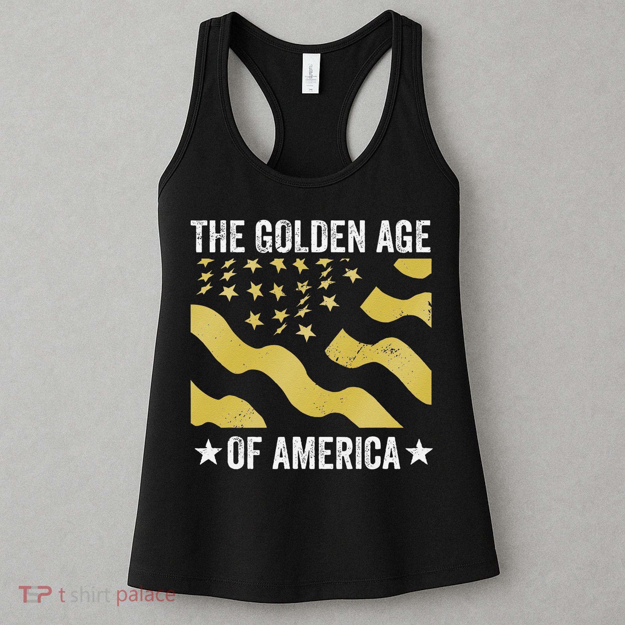 The Golden Age Of America Usa Flag Women's Tank Top